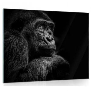 Tablou „Gorilla”, negru/gri inchis, 80 x 60 cm - Img 1