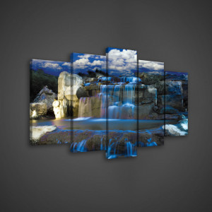 Tablou Blue Waterfall