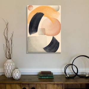 Tablou decorativ canvas, 70x100 cm, panza/lemn, multicolor - Verificat A · Re-Bloom - Img 5