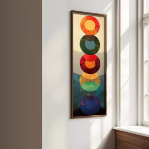 Tablou decorativ, MDF/lemn, 40x120 cm, format panoramic, multicolor - Verificat A · Re-Bloom - Img 2