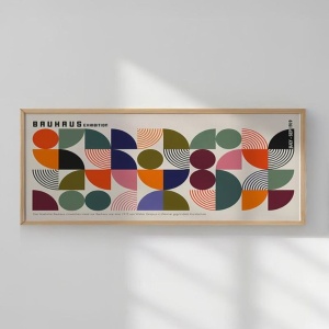 Tablou decorativ MDF/lemn masiv, 33x70 cm, MDF 2.7mm, cadru lemn masiv 2 cm, imprimare digitala, multicolor - Verificat A · Re-Bloom - Img 1