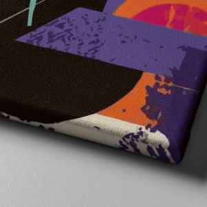 Tablou decorativ model femeie canvas 70x100 cm, panza/lemn, multicolor - Verificat A · Re-Bloom - Img 2