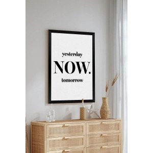 Tablou decorativ Re-Bloom, MDF, negru/alb, 33 x 48 cm - Img 3