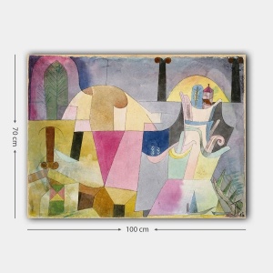 Tablou decorativ Re-Bloom, model abstract, lemn/panza, multicolor, 70 x 100 cm - Img 2