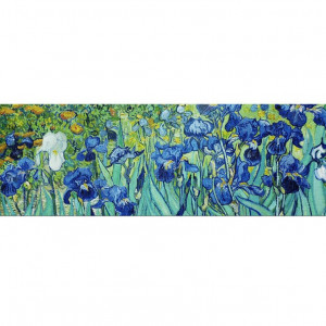 Tablou Vincent van Gogh, albastru/verde, 40 x 120 cm - Img 1