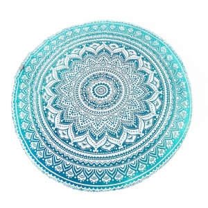 Tapiserie Raajsee, textil, verde/alb, 177.8 cm