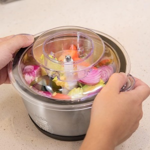 Tocator Cecotec ChopBeat 1500 TitanBlack, 600W, 1.5 l, Lame titan, Vas Inox, 2 viteze - Img 3