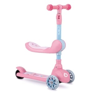 Trotineta transformabila 2in1 MoMi Kiuru - Pink - Img 1