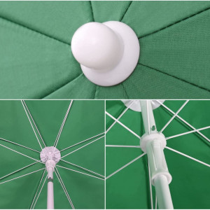 Umbrela de protectie solara Sekey®, verde, poliester, UV20+, 160 cm - Img 7