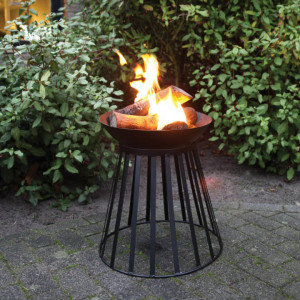 Vatra de foc Esschert, metal, negru, 47 x 49 cm - Img 3