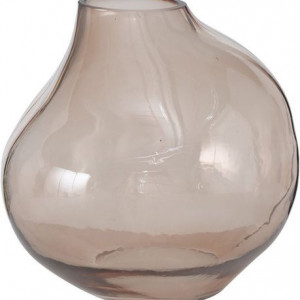 Vaza decorativa BOLTZE, sticla, maro transparent, 40 x 40 cm