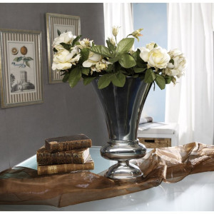 Vaza pentru flori Annetta, argintiu, 37 x 23 x 23 cm - Img 2