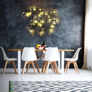 Wallity decor de perete din metal, 65x95 cm, grosime 2mm, piesa agatare inclusa, negru - Verificat A · Re-Bloom - Img 2