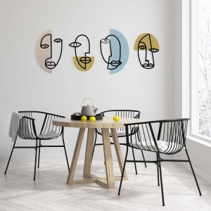 Wallity decor de perete metal/lemn, 159x58 cm, metal 1.20mm + lemn 3mm, multicolor - Verificat A · Re-Bloom - Img 4