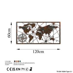 Wallxpert decor de perete metal, 120x60 cm, grosime 1.5mm, 3.215 kg, multicolor - Verificat A · Re-Bloom - Img 4