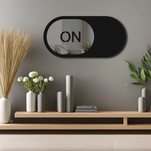Wallxpert oglinda decorativa 60x30 cm, plexiglas 1mm, spuma EVA 10mm, benzi duble adezive, fumuriu - Verificat A · Re-Bloom - Img 2