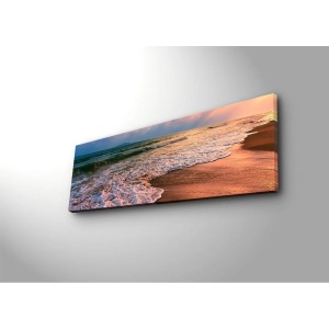 Wallxpert tablou canvas LED, 30x90 cm, panza piele de caprioara 100%, cadru lemn 3cm, iluminare LED, baterie 9V, multicolor - Verificat A · Re-Bloom - Img 5