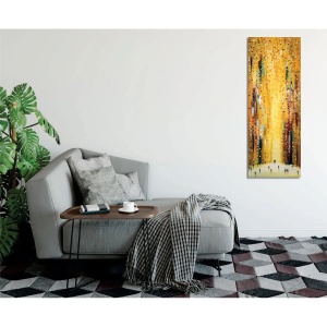 Wallxpert tablou decorativ canvas, 30x80 cm, 50% bumbac/50% poliester, imprimare digitala, cadru lemn 2x3 cm, multicolor - Verificat A · Re-Bloom - Img 3