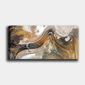 Wallxpert tablou decorativ canvas, 50x120 cm, panza 100%, cadru lemn 100% grosime 3 cm, format panoramic, multicolor - Verificat A · Re-Bloom