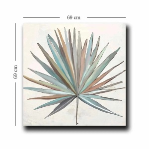 Wallxpert tablou decorativ canvas, 69x69 cm, panza 100% grosime 2.8mm, cadru lemn pin 100%, multicolor - Verificat A · Re-Bloom - Img 2