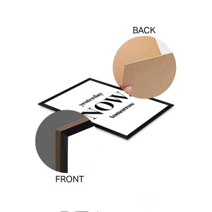 Wallxpert tablou decorativ MDF, 33x48 cm, imprimare UV, alb/negru - Verificat A · Re-Bloom - Img 3