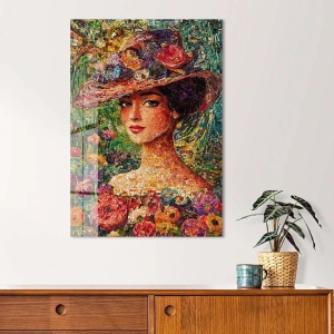 Wallxpert tablou din sticla securizata 30x40 cm, sticla calita 4mm, imprimare UV, hardware preinstalat, multicolor - Verificat A · Re-Bloom - Img 2