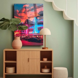 Wallxpert tablou din sticla securizata 40x60 cm, sticla calita 4mm, imprimare UV, multicolor - Verificat B · Re-Bloom - Img 3
