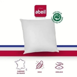 ABEIL set 2 perne anti-acarieni, bumbac organic 100%, 60x60 cm, alb - Verificat B · Re-Bloom - Img 2