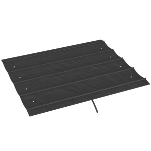 Acoperis retractabil pergola Re-Bloom, poliester, 286x245 cm, protectie UV30+, gri inchis - Verificat A · Re-Bloom