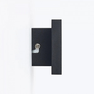 Aplica de perete Ignazia, LED, metal, negru, 28 x 8 x 4,5 cm - Img 2