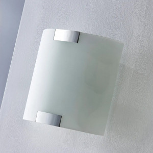 Aplica de perete Quentin, LED, sticla/metal, alb/crom, 20 x 20 x 8,4 cm - Img 5
