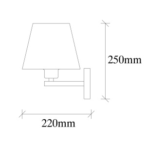 Aplica de perete, sticla/metal, 22x25 cm, abajur sticla diametru 19cm, soclu E27 max 40W, IP20, negru/nichel/alb - Verificat A · Re-Bloom - Img 5