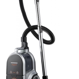 Aspirator Heinner HVC-M800GREY, Putere 800W, Sistem ciclonic cu filtru HEPA 12, Perie ECO, Putere de absorbtie: 160W, Tub telescopic din metal, Gri