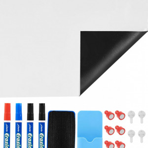 Autocolant tabla de scris LAOYE, magnetic, alb, 60 x 100 cm