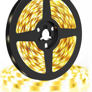 Banda LED Shuxag®, 600 LED-uri, 12 V, 2835 SMD, 4000 K, alb cald, 5 m