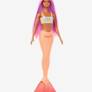 Barbie papusa Sirena Touch of Magic, par roz, coada portocalie, cu bentita - Verificat A · Re-Bloom - Img 3