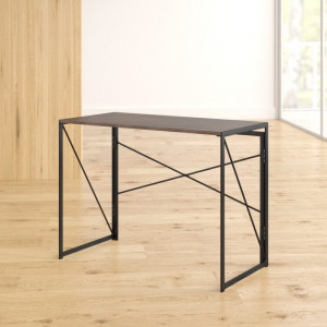 Birou Arleaner, lemn/metal, maro, 75 x 100 x 50 cm - Img 2
