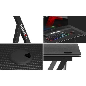 Birou de Gaming Huzaro Hero 1.4, 100x50cm, Negru - Img 7
