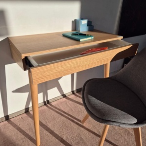 Birou "Micul Coleg" Couch, lemn, natur, 80 x 80 x 40 cm