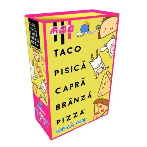 Blue Orange Taco Pisica Capra Branza Pizza joc de carti 64 carti, 2-8 jucatori, 8-99 ani, multicolor - Verificat A · Re-Bloom