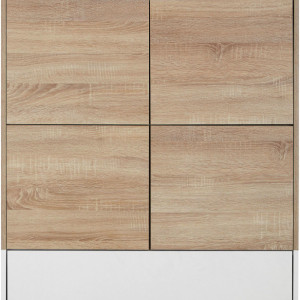 Bufet Horizon, MDF/ lemn, alb, 141 x 90cm - Img 4