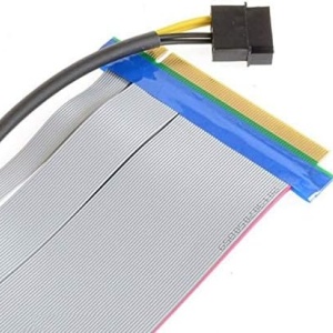 Cablu prelungitor alimentare placa grafica PCI 10Gtek, 16X la 16X, multicolor