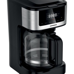 Cafetiera digitala Heinner Hcm-DD900BKSS, Putere 900W, Capacitate 1.8L, Display digital cu control touch, Tarie cafea ajustabila, Negru/Inox - Img 2