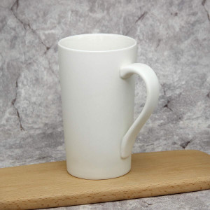Cana Smilatte, ceramica, alb, 9,1 x 15,5 cm, 591 ml - Img 3