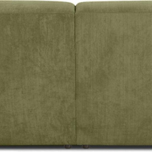 Canapea 3 locuri Melva, catifea, verde, 238 x 75 x 101 cm - Img 2