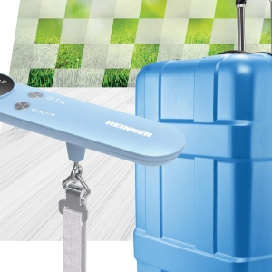 Cantar de bagaje Heinner HLGS-50BL, 50Kg, Display LCD, Indicator depasire greutate, Bleu - Img 2