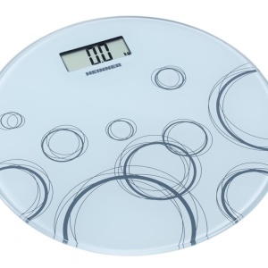 Cantar de baie Heinner HBS-WH150R, 150Kg, Display LCD, Gradare: 100g, Sticla securizata 6mm, Pornire/oprire automata, Alb - Img 1