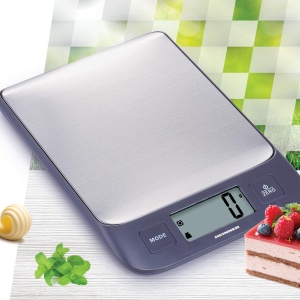 Cantar de bucatarie Heinner HKS-5IXBK, 5Kg, 1g, Tara, Functie cantarire lichide, Display LCD, Inox - Img 2
