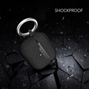 Carcasa de protectie pentru Airpods Pro 2 2022 Akabeila, silicon/metal, negru, 6,4 x 4,9 x 2,5 cm