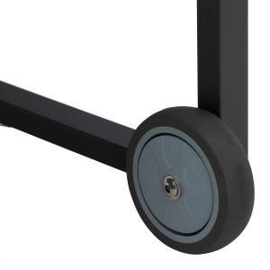 Cărucior de servire Riccardo gri închis metal/polilemn, 78/75/25 cm - Img 2